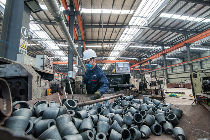 博尔塔拉蒙古自治州网架配件-锥头加工车间